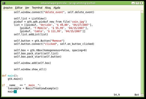Generic PyGTK TreeView