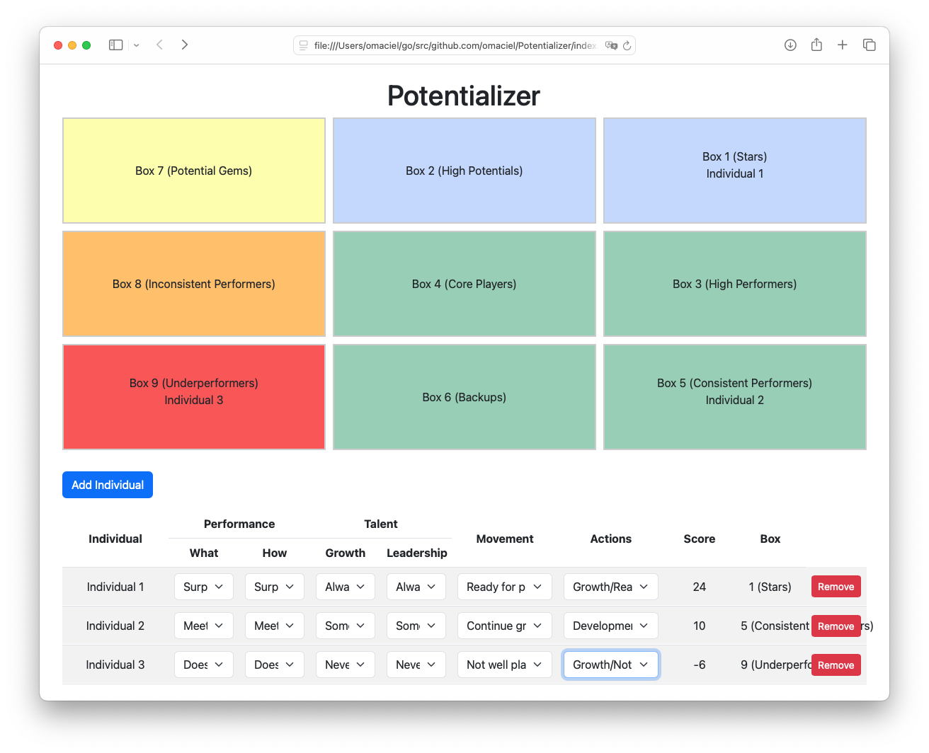 Potentializer Screenshot